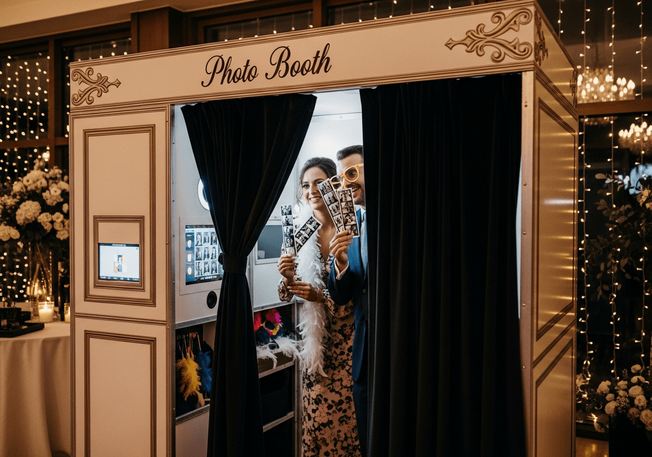Enclosed Photo Booth hire in Dandenong