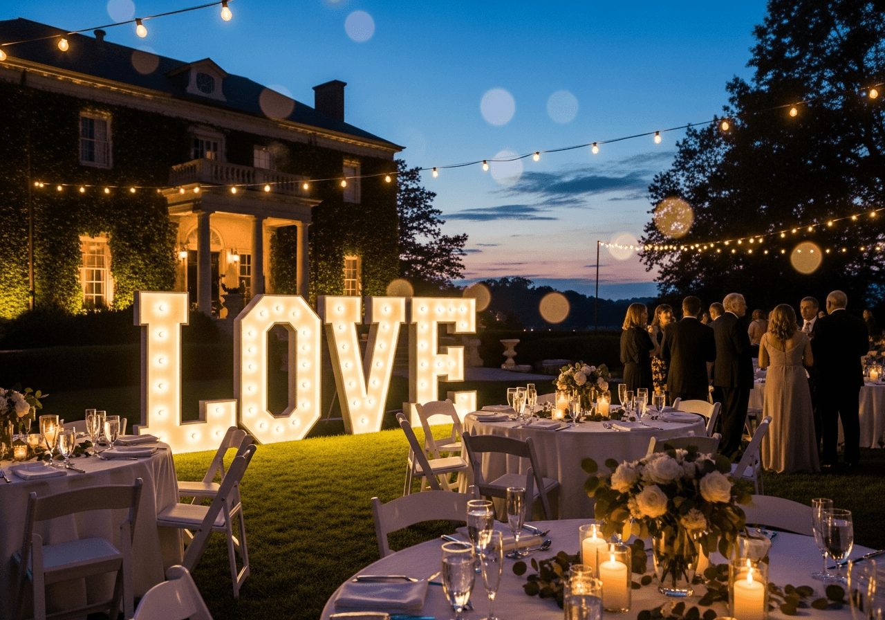 Light-Up Letters hire in Berwick